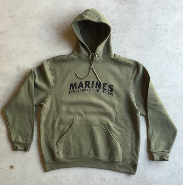 Hooded Sweatshirt Mariniers olive 1665