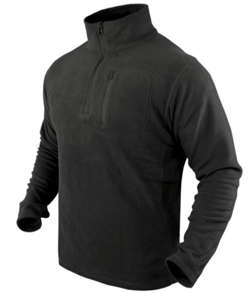 Condor 1/4 Zip Fleece Pullover Black